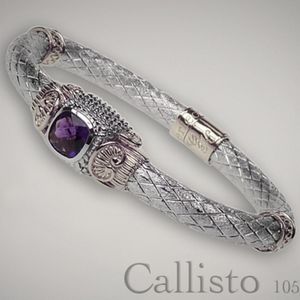 Goldman Kolber-Callisto Bracelet Bangle, SS & 14k